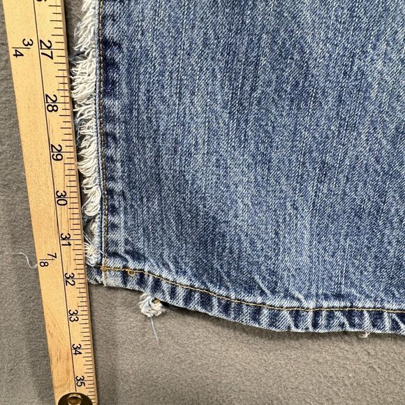 Hollister Jeans Custom Denim Men 34x32 Ripped Distressed Faded American Workwear - Picture 5 of 15